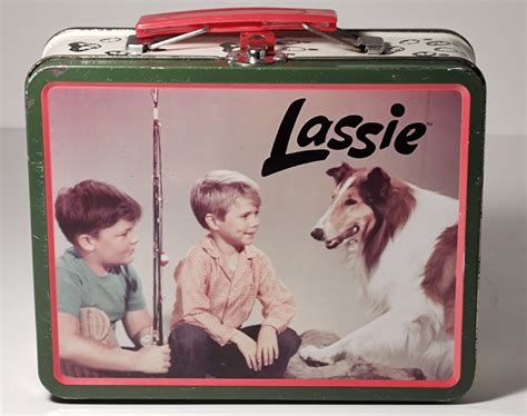 Vintage LASSIE & Timmy Metal Lunch Box 